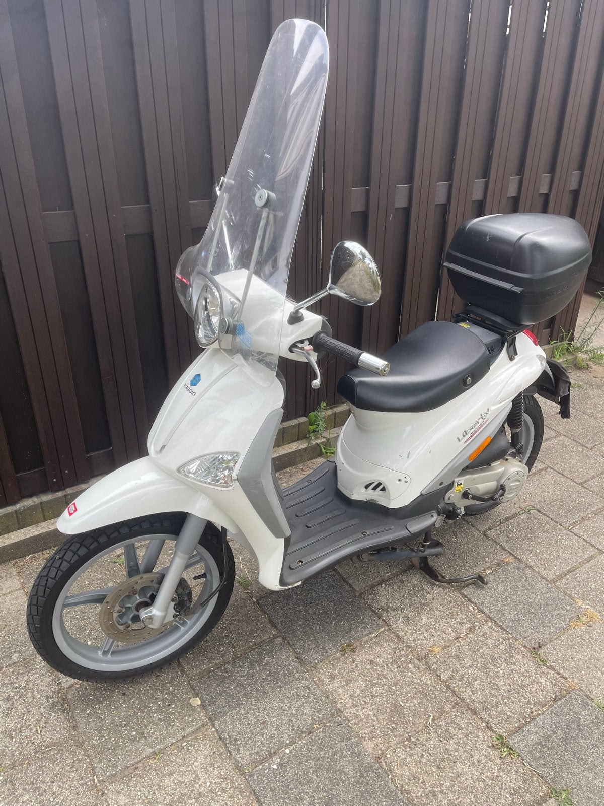 Vespa Piaggio Liberty Scooter - Wit, Goed Onderhouden, Ophalen, Gebruikt, Overige modellen, Maximaal 45 km/u