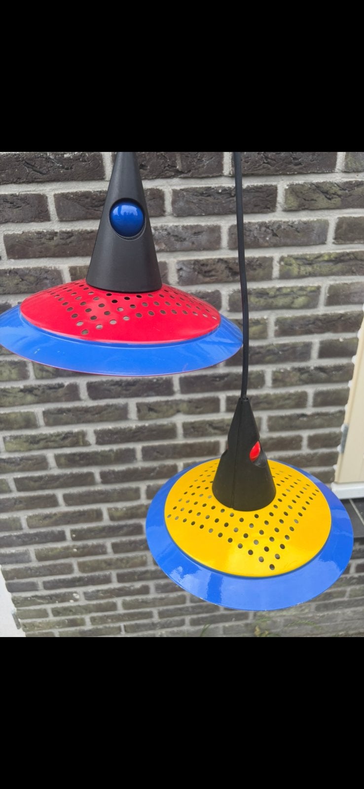 Set 80s Memphis hanglampen, Ophalen of Verzenden, Zo goed als nieuw