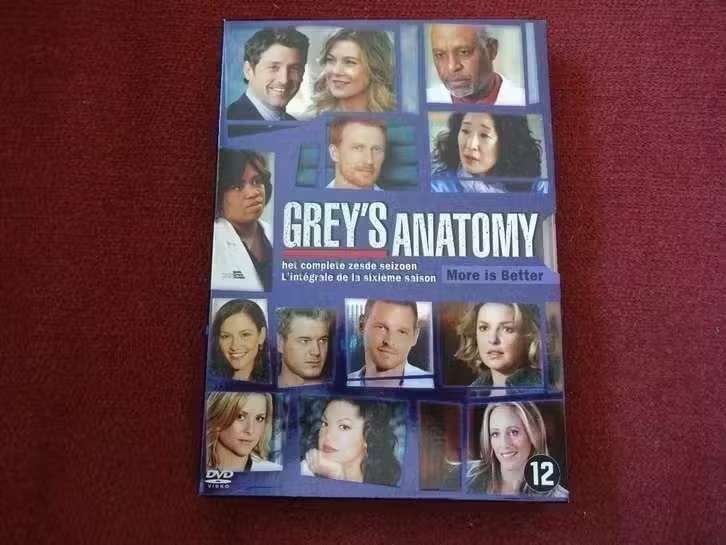 6 DVD 's Grey's Anatomy - Het Komplete Seizoen 6, Cd's en Dvd's, Engels, Nederlands, Drama, Ophalen of Verzenden