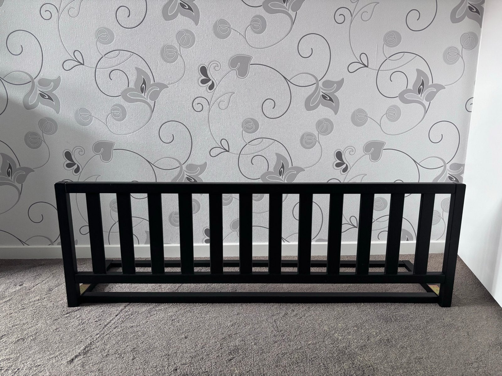 TWF Bedhek Zwart 120 cm Breed (E110689), Ophalen, Gebruikt, Minder dan 140 cm, 100 cm of meer