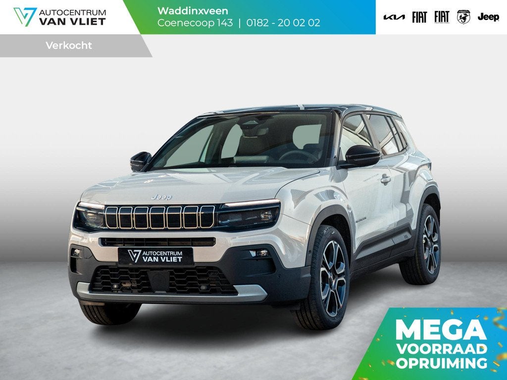 Jeep Avenger Summit 54 kWh | Uit voorraad leverbaar | Schuif, Auto's, Jeep, 394 km, Gebruikt, 156 pk, Met garantie (alle)