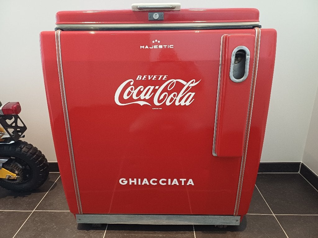 gerestaureerde  coca cola koelkast cooler uit jaren 50, 150 tot 200 liter, Zonder vriesvak, 60 cm of meer, Refurbished
