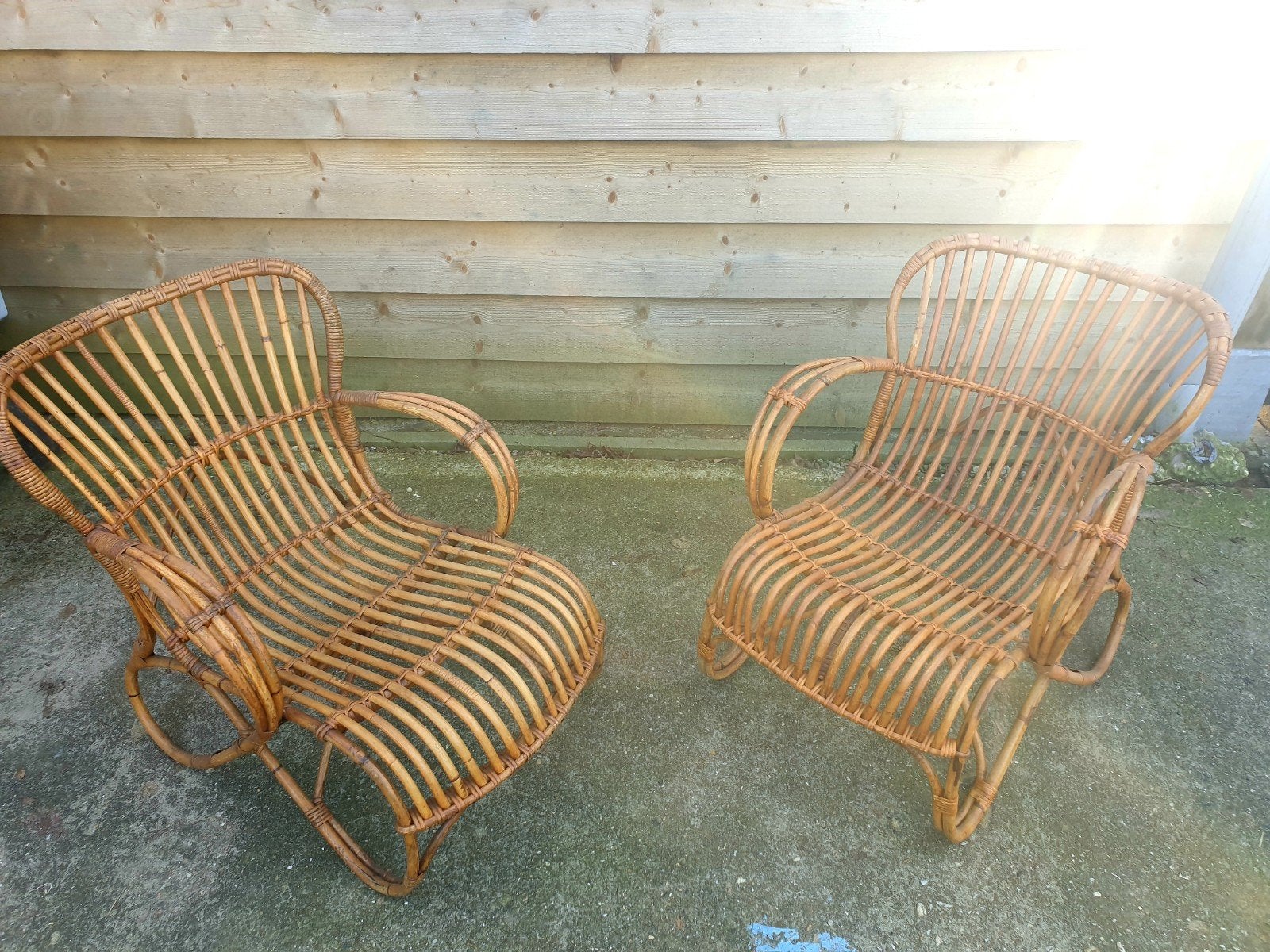 2 prachtige Vintage Rohé Belse 8 Stoelen v kleine mensen, Huis en Inrichting, Ophalen, Gebruikt, Twee, Bruin