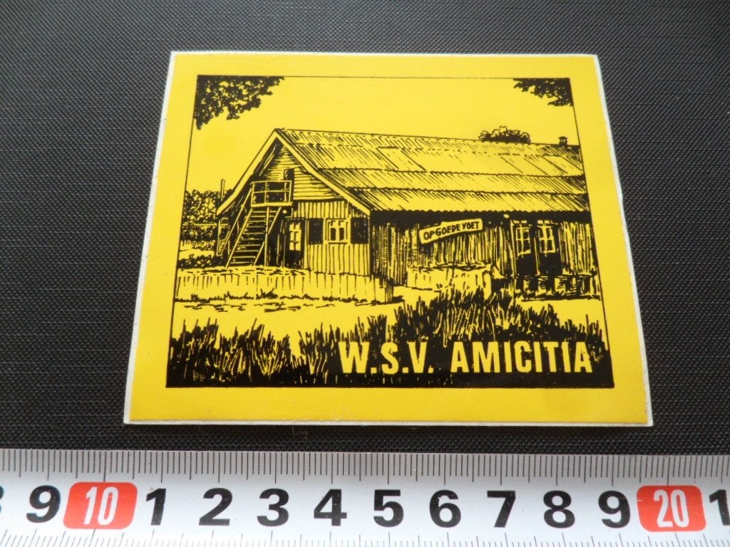 sticker mill wsv amicitia clubgebouw op goede voet, Ophalen, Zo goed als nieuw