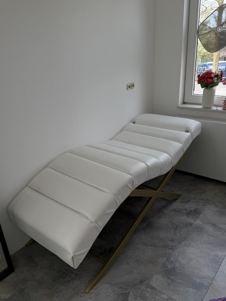 Behandellingsstoel, Ligbed voor beauty professionals, Ophalen, Nieuw, Wit, Gehele gezicht