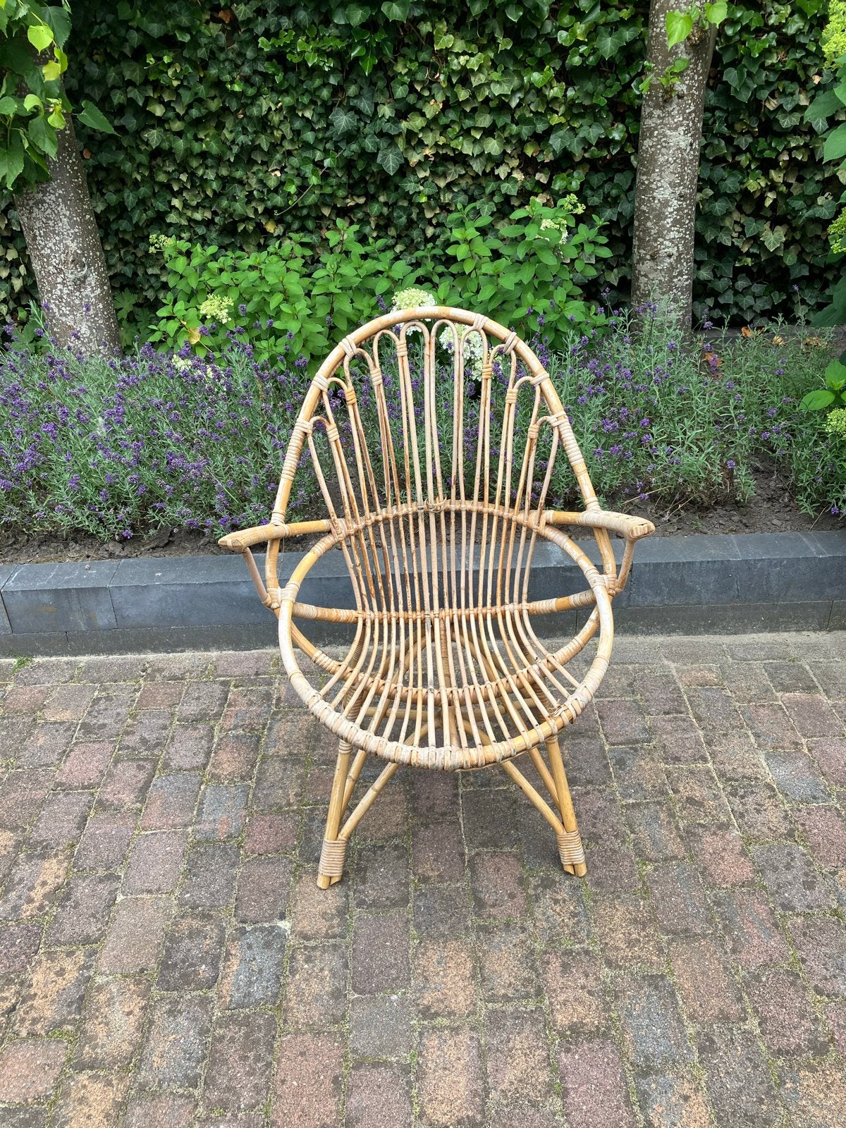 Vintage rotan stoel, Ophalen