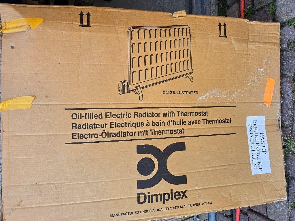 Dimplex elektrische radiator, Ophalen, 30 tot 80 cm, Radiator, Nieuw
