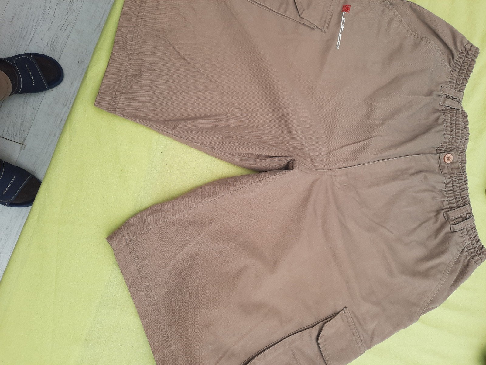Comfortabele beige cargo shorts - Maat L, Kleding | Heren, Broeken en Pantalons, Maat 52/54 (L), Onbekend, Beige, Ophalen of Verzenden