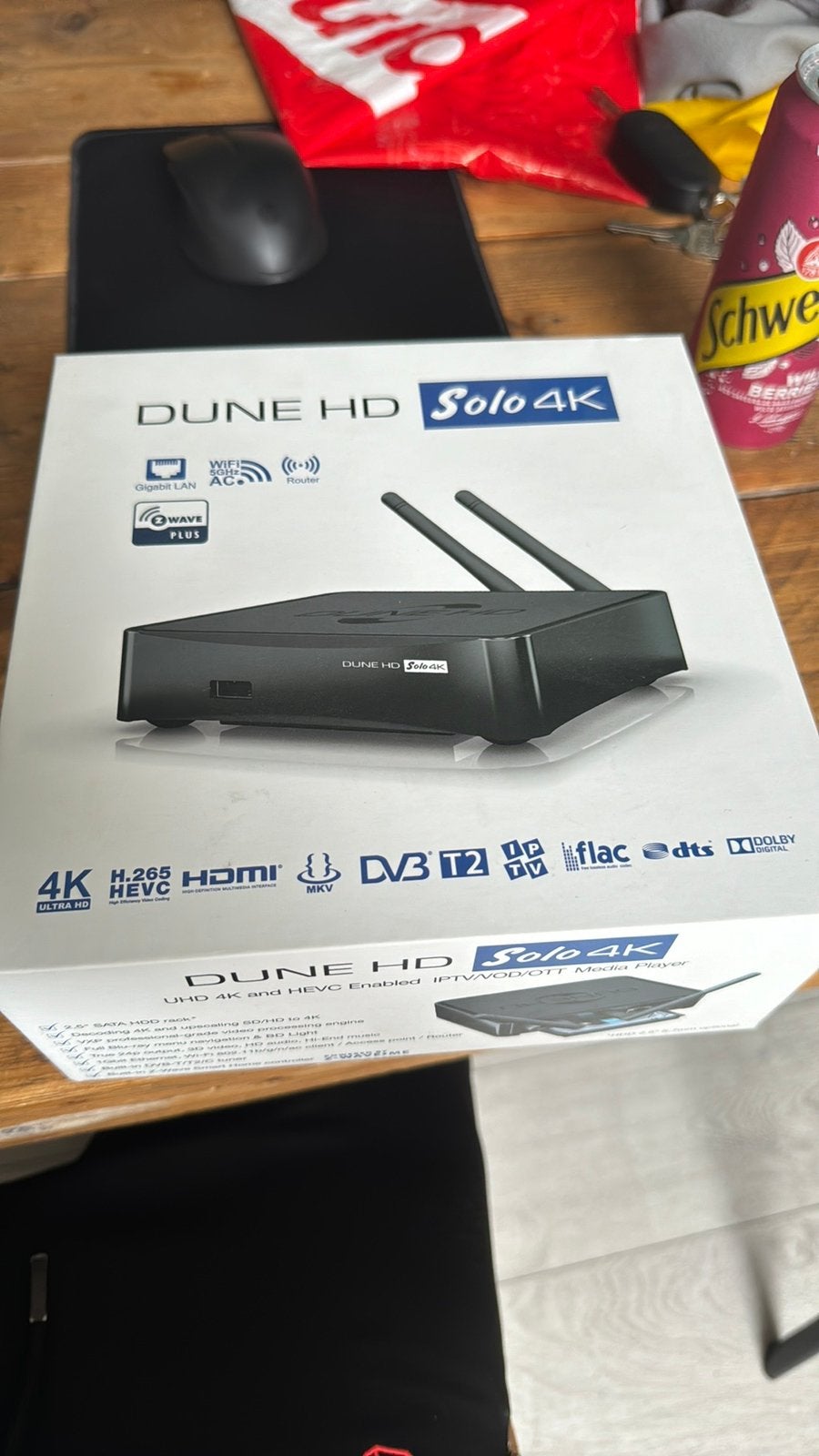 dune hd solo 4k, Computers en Software, Optische drives, Ophalen of Verzenden, Zo goed als nieuw