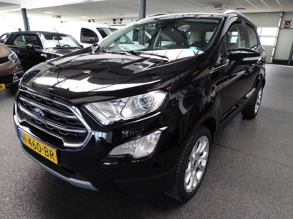Ford EcoSport 1.0 EcoBoost Titanium Trekhaak, Camera, Cruise, Auto's, Ford, Gebruikt, Euro 6, Ecosport, Zwart