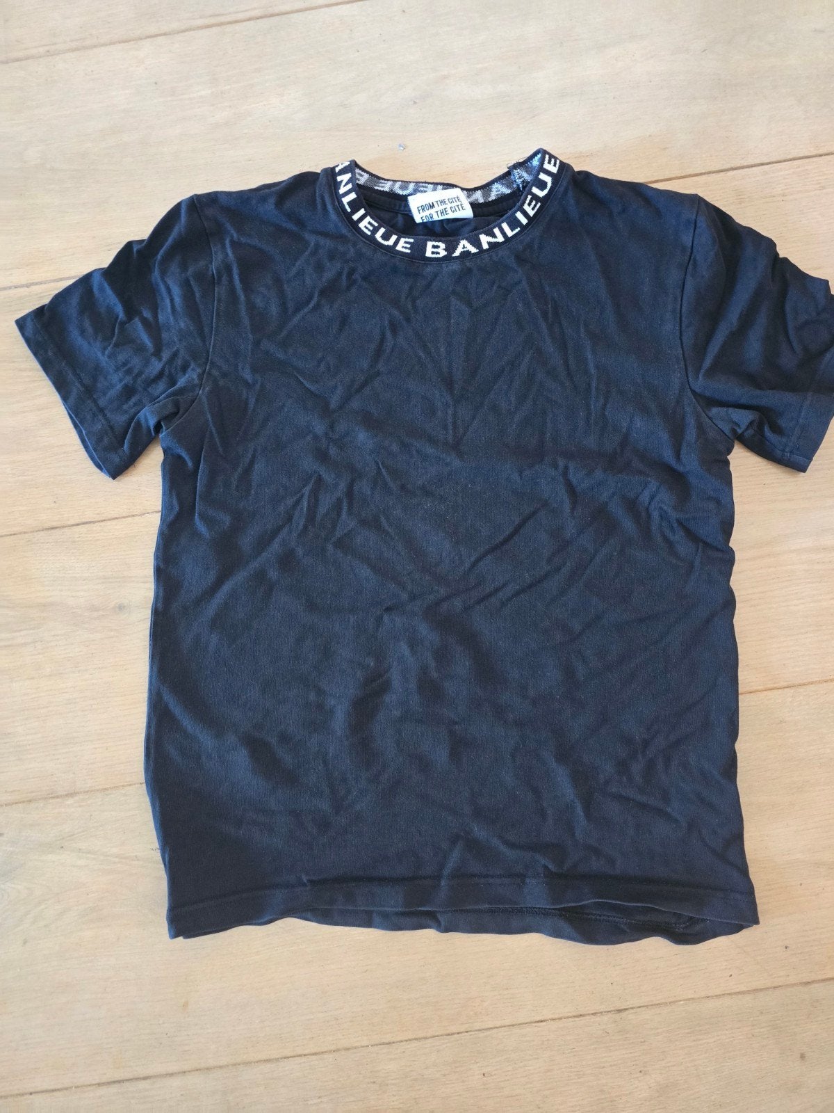 Banlieue Zwart T-shirt Maat S, Zwart, Ophalen of Verzenden, Gedragen, Maat 46 (S) of kleiner