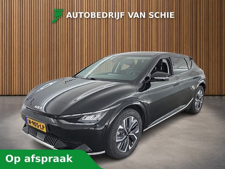Kia Ev6 Plus 77.4 kWh 3-Fase 1e-Eig. & Dealer-Onderh BOVAG-G, Auto's, Achterwielaandrijving, Gebruikt, Zwart, Zwart