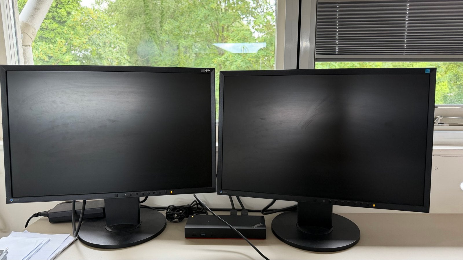 Eizo FlexScan EV2216W 22 inch LCD Monitor (2 stuks), Computers en Software, Monitoren, Ophalen, Gebruikt, In hoogte verstelbaar