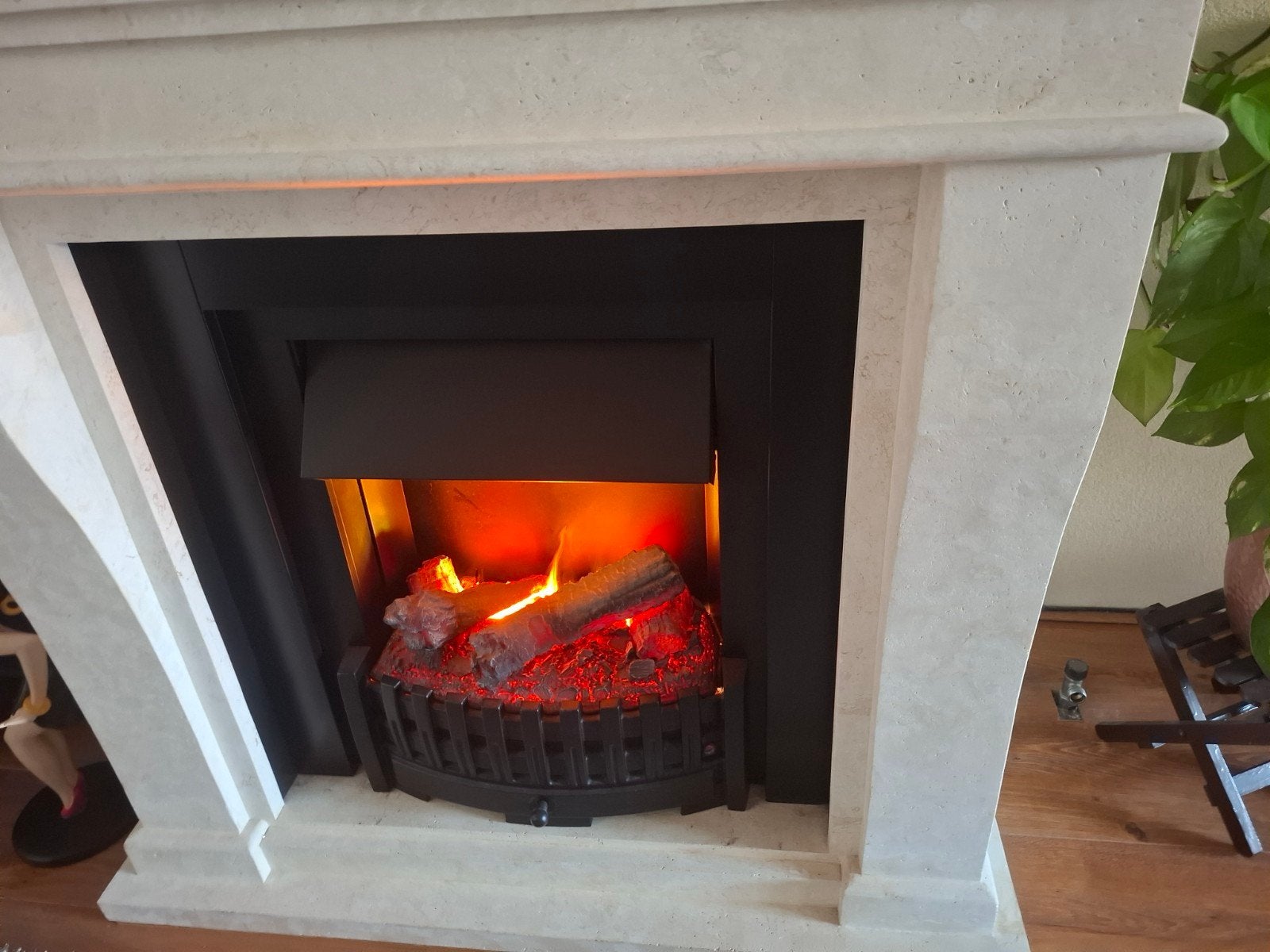 Ruby Fires elektrische haard met schouw, Huis en Inrichting, Haarden, Ophalen, Vrijstaande haard, Elektrische haard