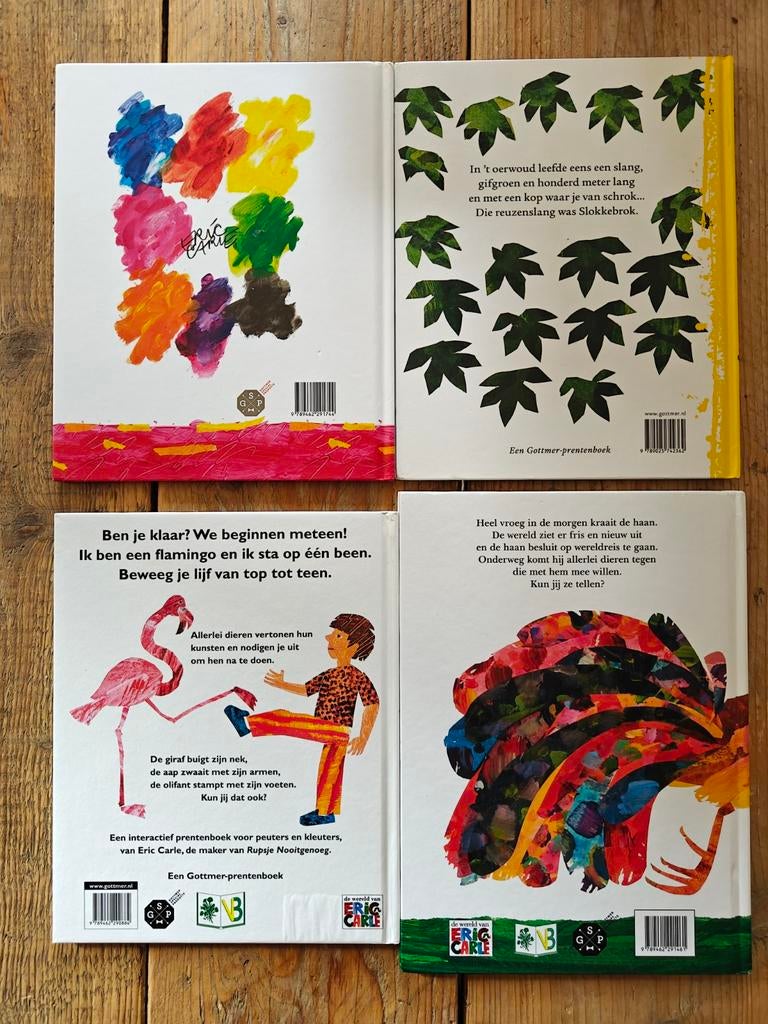 4 Bijzondere boeken van Eric Carle., Ophalen of Verzenden, Zo goed als nieuw
