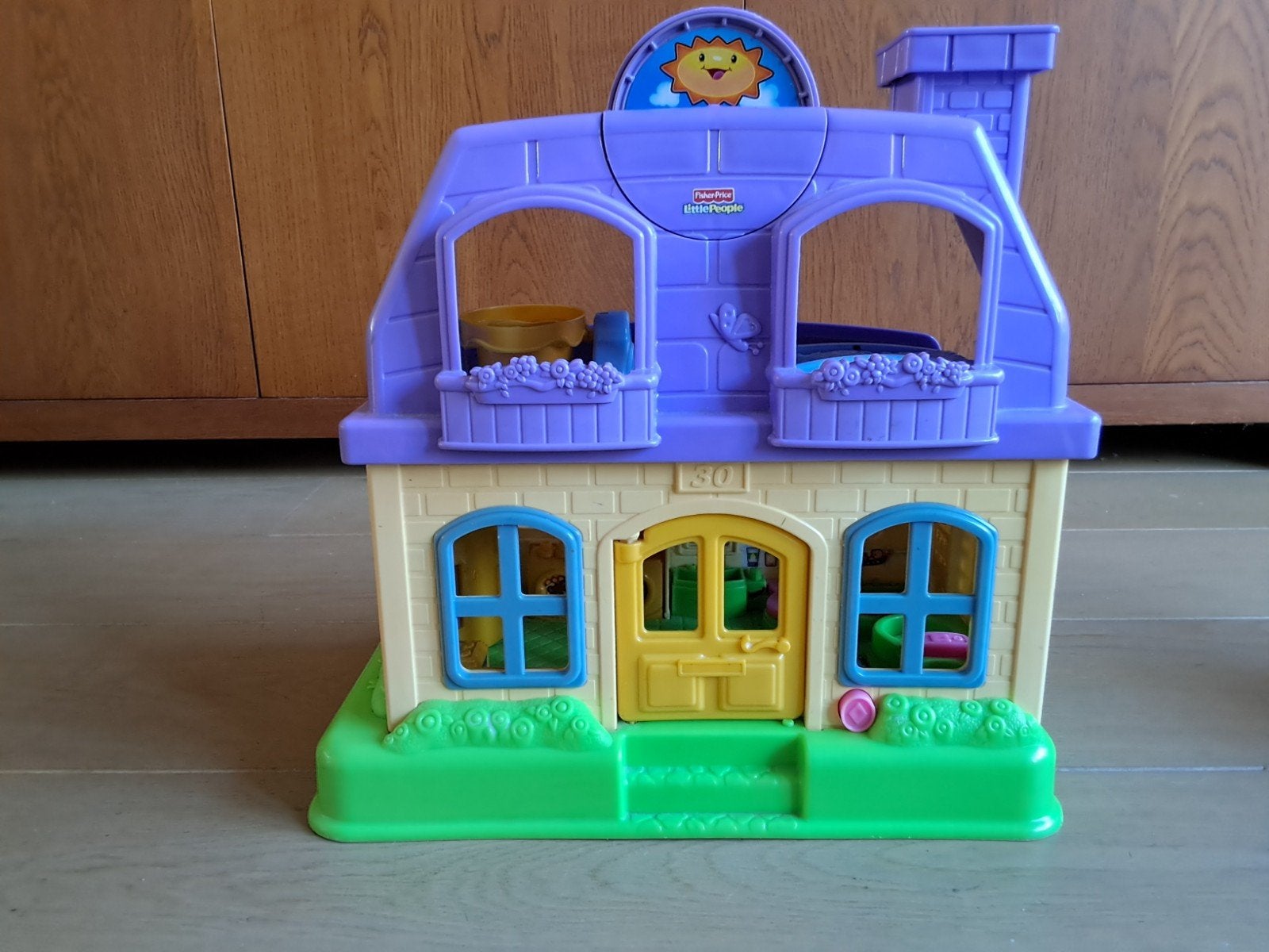 Fisher Price Little People Poppenhuis, Ophalen of Verzenden, Zo goed als nieuw, Met geluid