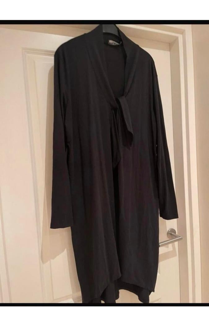 Jurk request maat 46, Kleding | Dames, Jurken, Zo goed als nieuw, Maat 38/40 (M), Zwart, Onder de knie, Ophalen of Verzenden