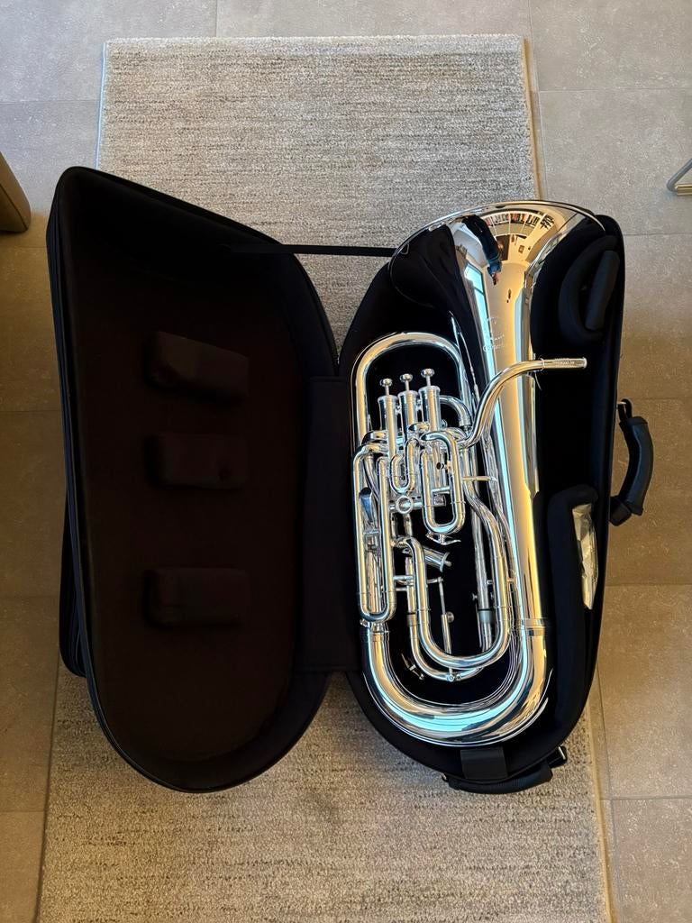 Euphonium Bb John Packer Sterling Pro JP374 ST als nieuw, Ophalen of Verzenden, Zo goed als nieuw, Euphonium of Tenortuba, Met koffer of draagtas