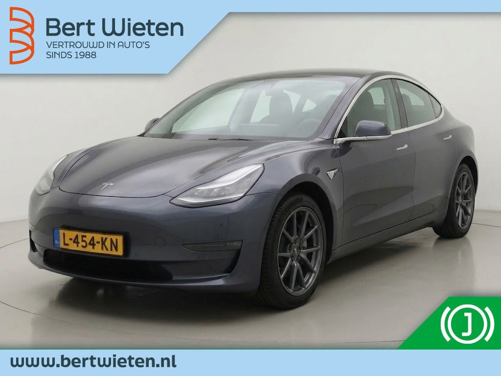 Tesla Model 3 Standard RWD Plus 60 kWh (bj 2021, automaat), Auto's, Automaat, 238 pk, Gebruikt, Zwart