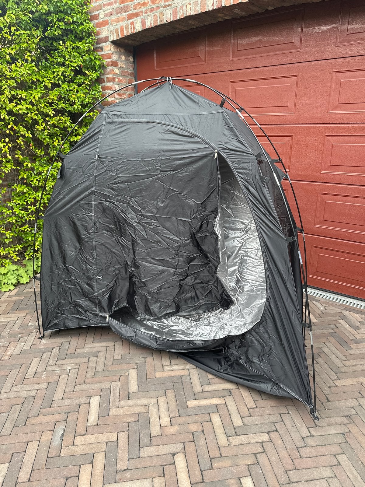 Compacte Zwarte Opslagtent - 190x165x70cm, Ophalen of Verzenden, Nieuw