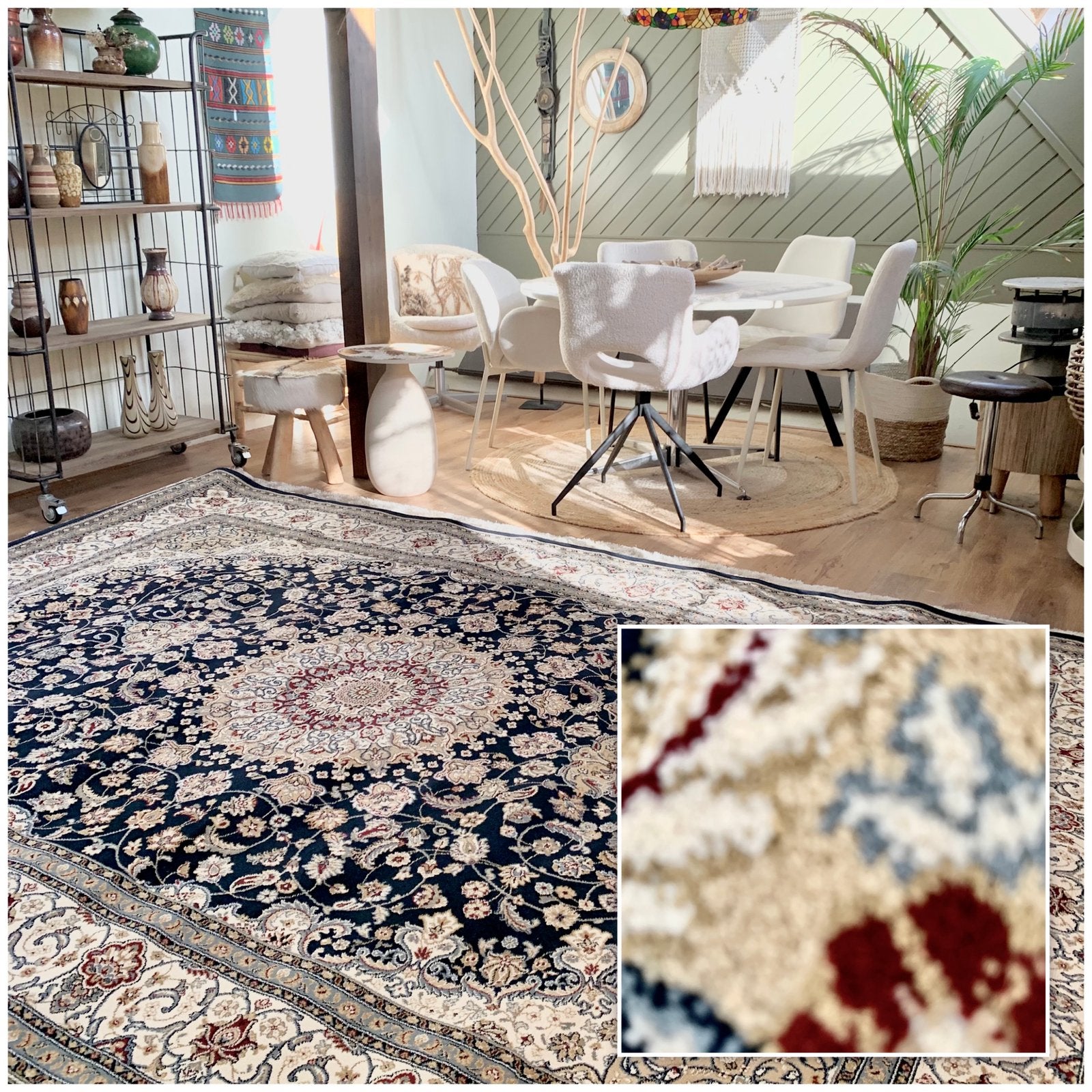 Bordeaux vintage chic - royale xl vloerkleed - fotostudio, Ophalen, 200 cm of meer, Zo goed als nieuw, 200 cm of meer