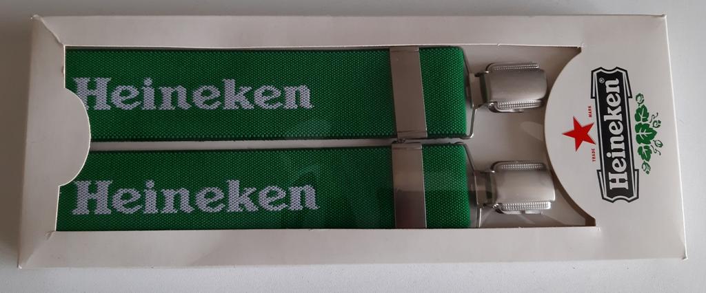 Heineken bretels nieuw in doos, Verzamelen, Biermerken, Ophalen of Verzenden, Nieuw, Glas of Glazen, Heineken