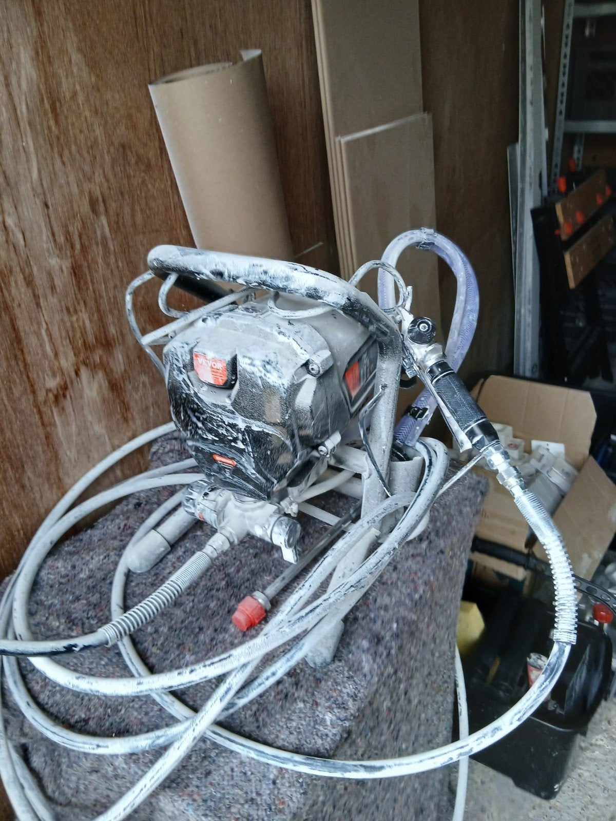 VEVOR Draagbare airless verfspuit, 750W, 3000 psi, zeer eff, Ophalen of Verzenden, Verfspuit of Verfpomp