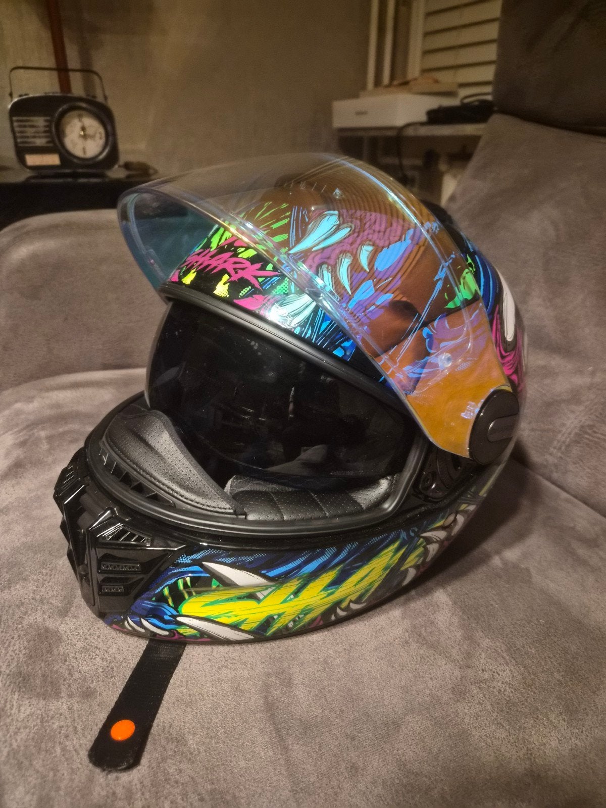 Shark motorhelm, Motoren, Kleding | Motorhelmen, Ophalen, Tweedehands, Integraalhelm, Shark
