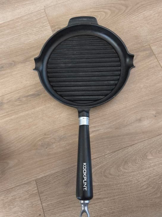 Gietijzeren grillpan Sigurd Persson Ronneby Bruk Zweden 24cm, Ophalen of Verzenden, Gietijzer