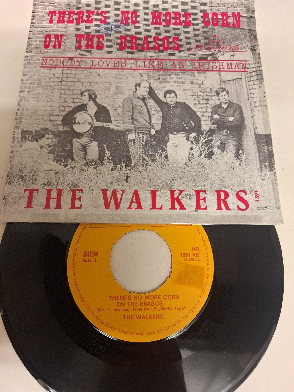 The Walkers - There's no more corn on the brasos, 1971., Fotohoes, Verzenden, 7 inch, Pop