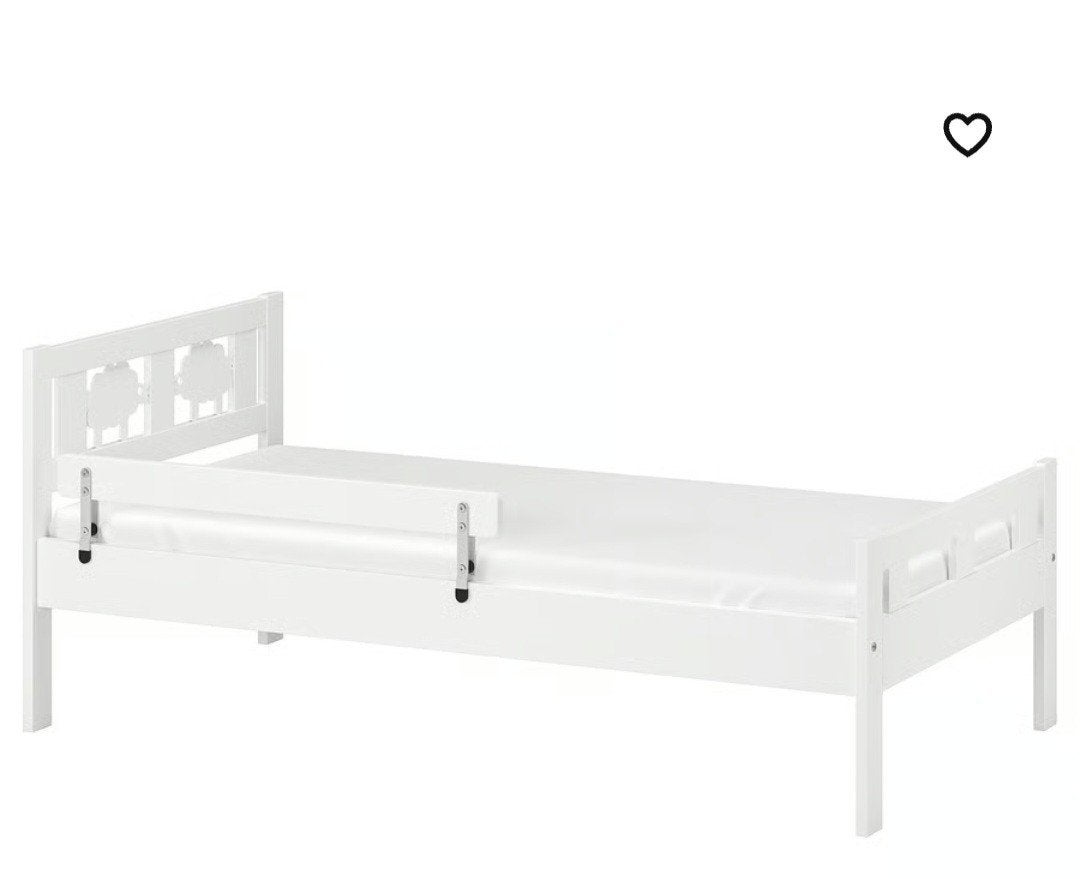 Ikea Kritter peuterbed met matras - GRATIS af te halen, Ophalen, Gebruikt, Wit, 190 cm of minder