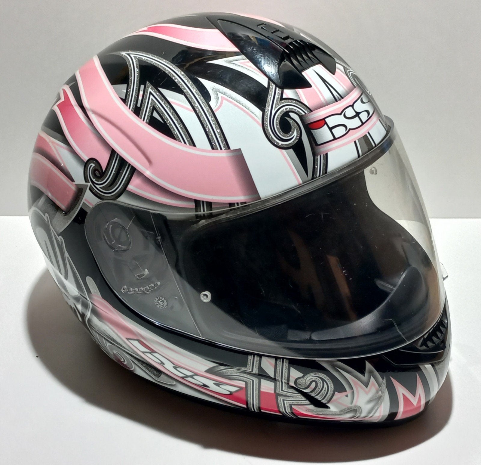 iXS Integraalhelm Roze/Zwart - Maat M, Motoren, Kleding | Motorhelmen, Overige merken, M, Ophalen of Verzenden, Integraalhelm