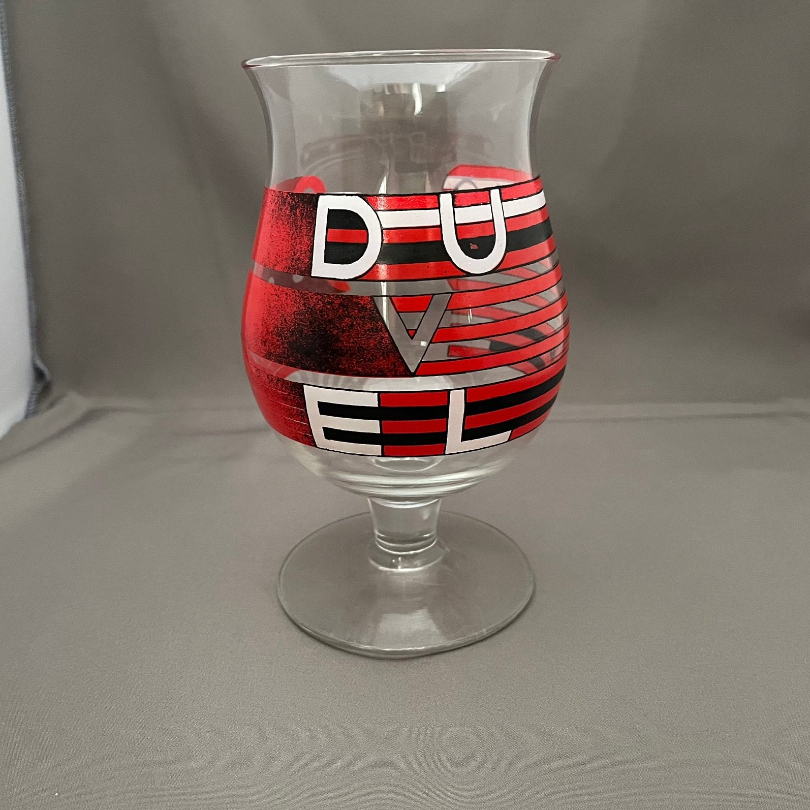 Duvel Bierglas Limited Edition - Stefan Glerum (2011), Ophalen of Verzenden, Zo goed als nieuw, Glas of Glazen, Duvel