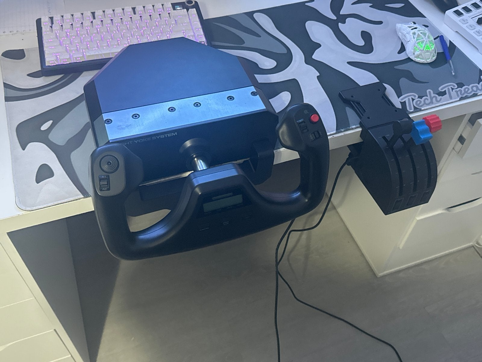Logitech G Saitek Pro Flight Yoke System, Ophalen, Zo goed als nieuw, PC, Logitech