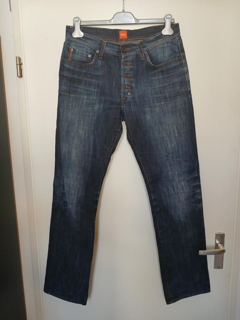 Hugo Boss Jeans - Donkerblauw - Maat W33/L34, Kleding | Heren, Spijkerbroeken en Jeans, Blauw, Ophalen of Verzenden, Hugo Boss
