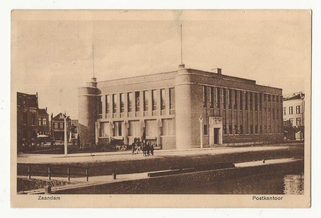 Zaandam - Postkantoor, Ophalen, 1920 tot 1940, Gelopen, Noord-Holland