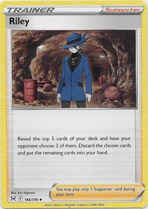 Lost Origin,  Riley [uncommon] 166/196, Verzenden, Nieuw, Losse kaart