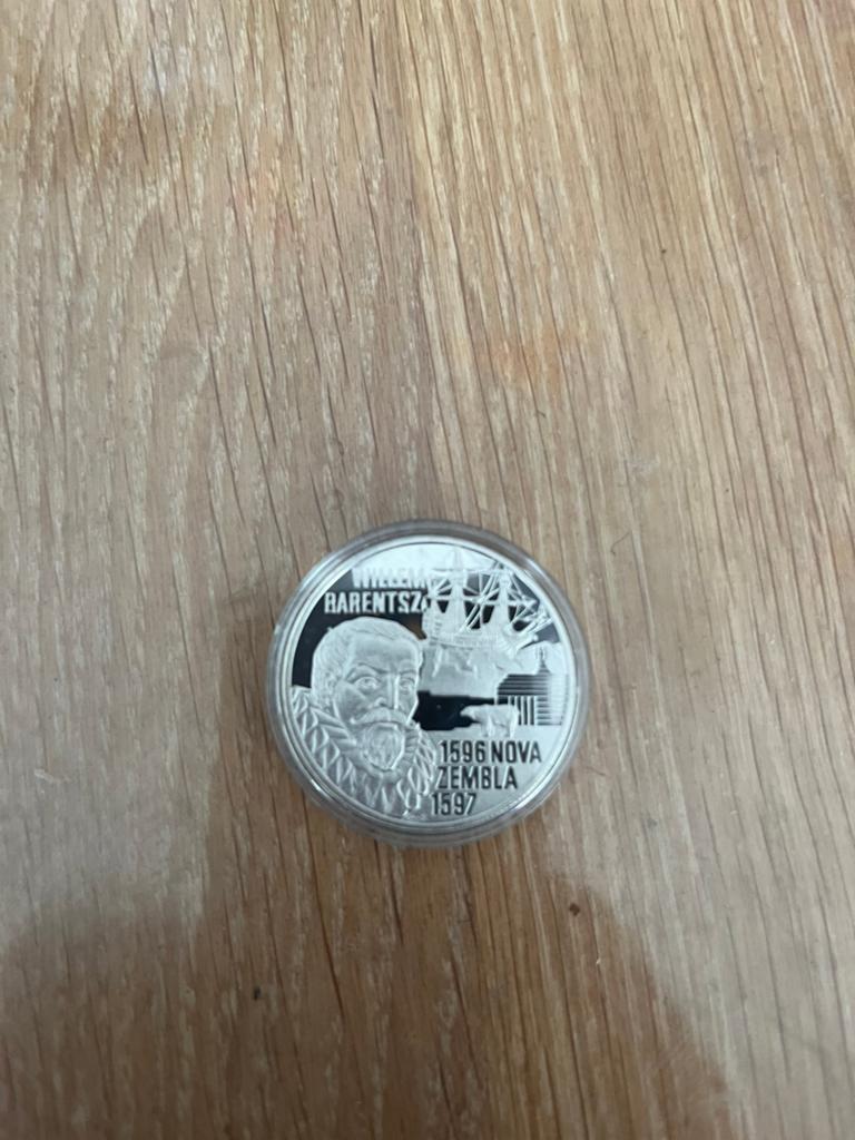 20 Euro Willem Barentsz 1996 Zilveren Proof, Ophalen of Verzenden, Koningin Beatrix, Zilver
