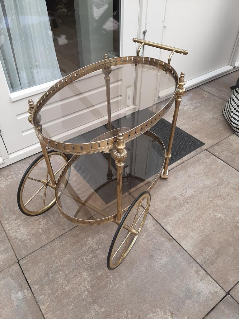 Serveer wagen uit de jaren zestig uit Italy, Huis en Inrichting, Ophalen, Rechthoekig, Minder dan 55 cm