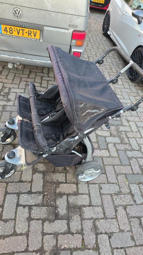 Tweeling kinderwagen, Kinderen en Baby's, Kinderwagens en Combinaties, Gebruikt, Duowagen, Ophalen, Kinderwagen