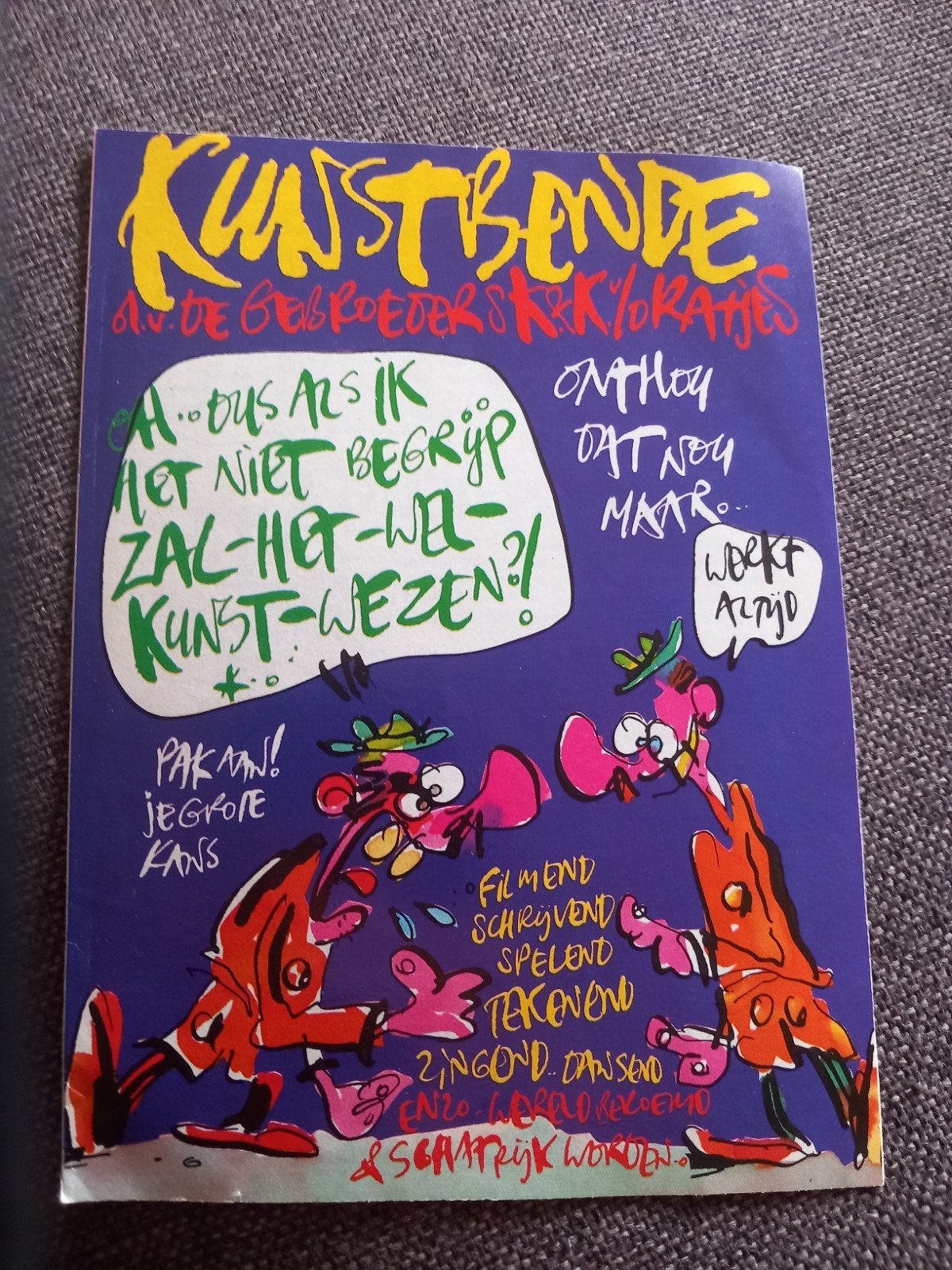 Hein de Kort. Kunstbende brochure. A 5., Boeken, Stripboeken, Eén stripboek, Verzenden