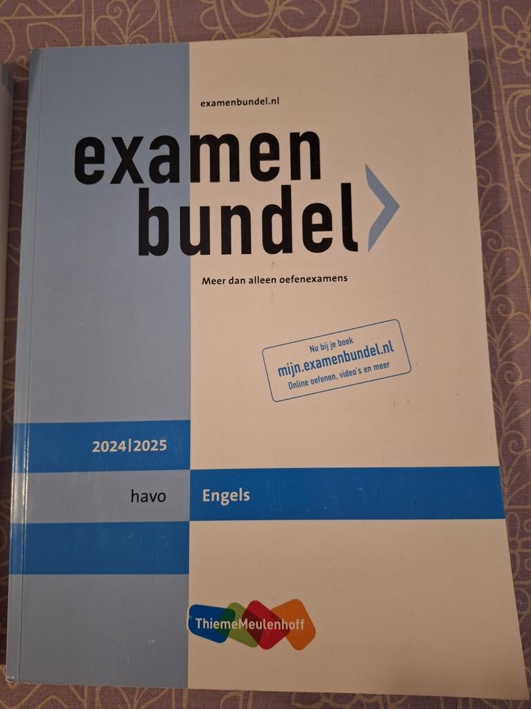 Examenbundel Engels 2024/2025, Ophalen of Verzenden, Zo goed als nieuw, HAVO, Engels