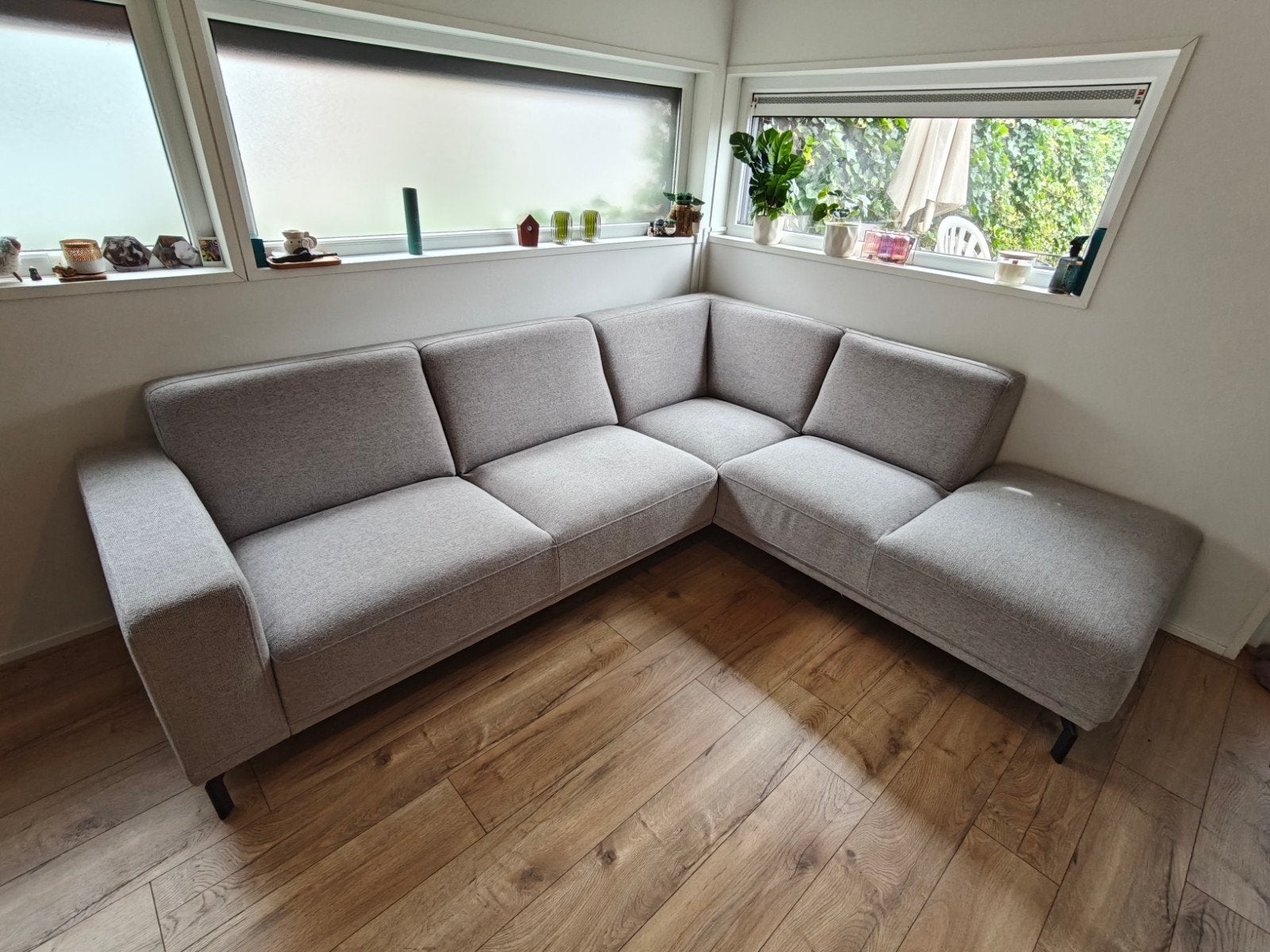 Montel hoekbank, Ophalen, 250 tot 300 cm, Hoekbank, Zo goed als nieuw