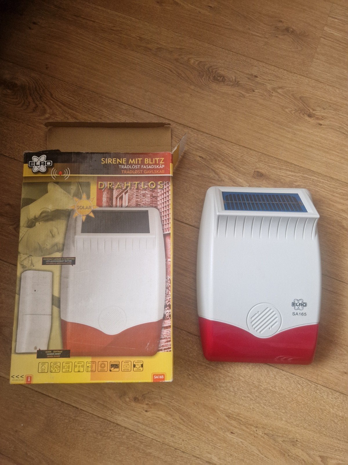 Elro SA165 Draadloze Buitensirene op Zonne-energie,Gebruikt, Sirene, Gebruikt, Ophalen of Verzenden, Overige soorten