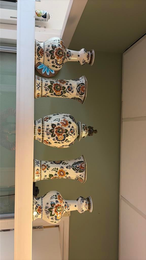 Kast set delft polychroom, Ophalen, Zo goed als nieuw, Hout, Minder dan 50 cm
