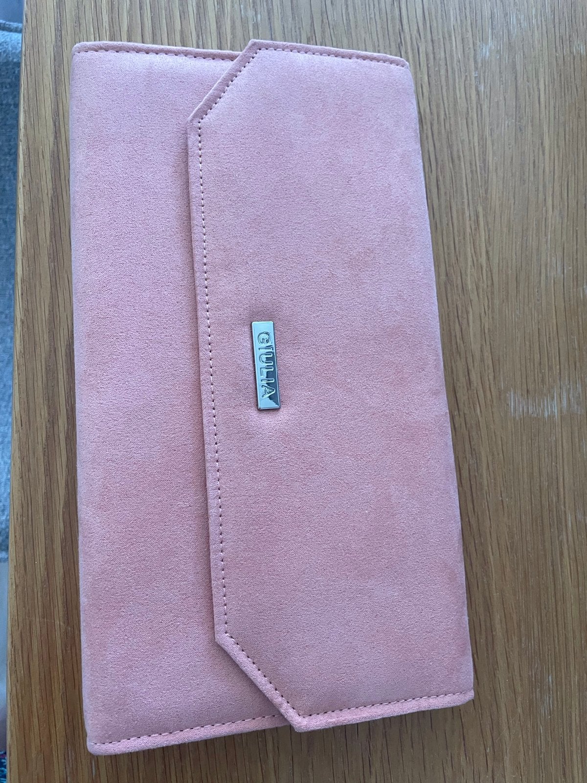Zalmkleurige clutch, Ophalen, Zo goed als nieuw, Overige kleuren, Overige merken
