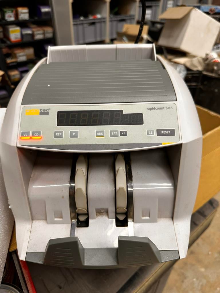 Geld tel machine, Ophalen, Sorteermachine of Telmachine