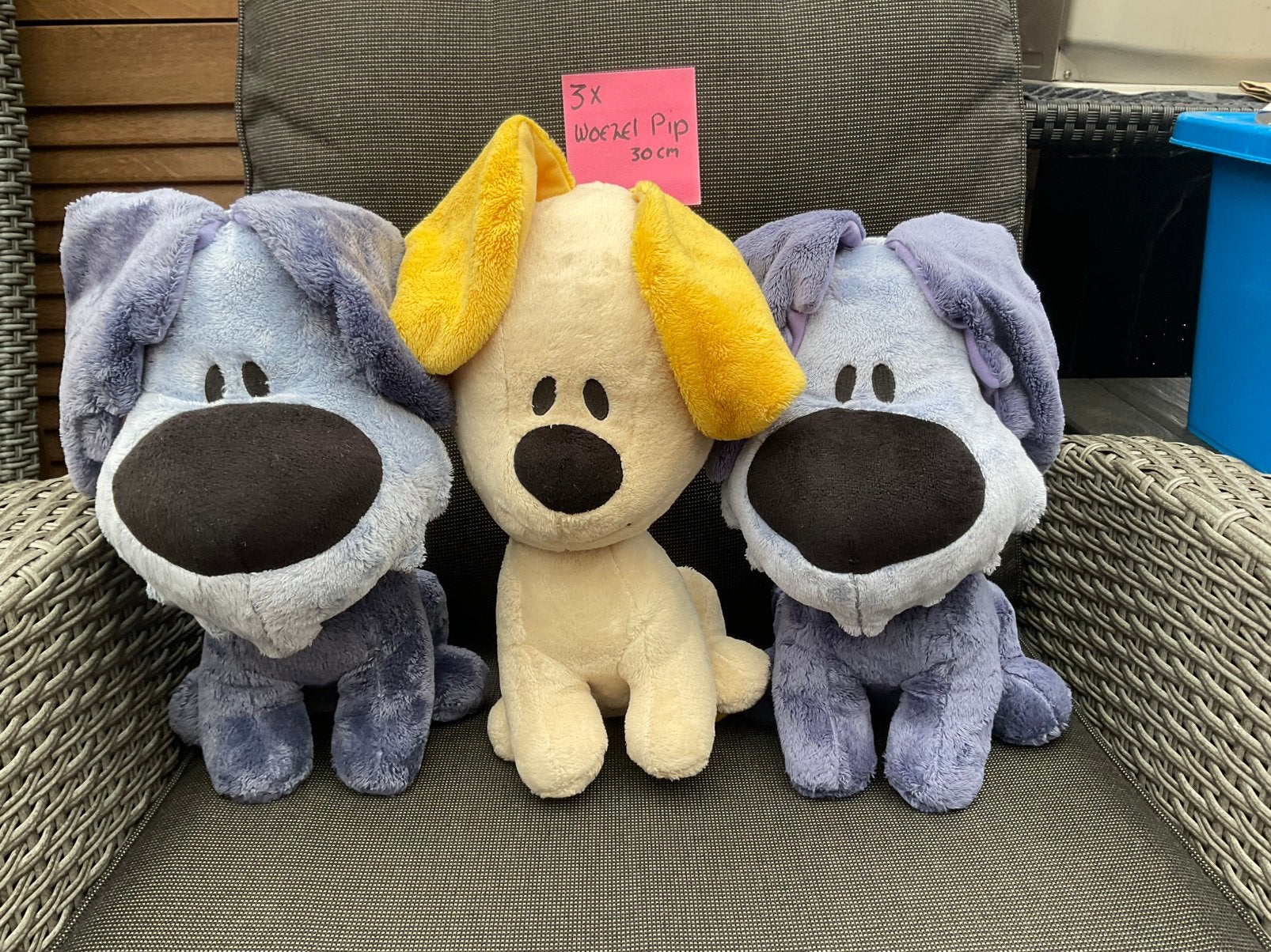 3 nieuwe zgan Woezel en Pip knuffel 30cm, Kinderen en Baby's, Speelgoed | Knuffels en Pluche, Overige karakters, Ophalen, Nieuw