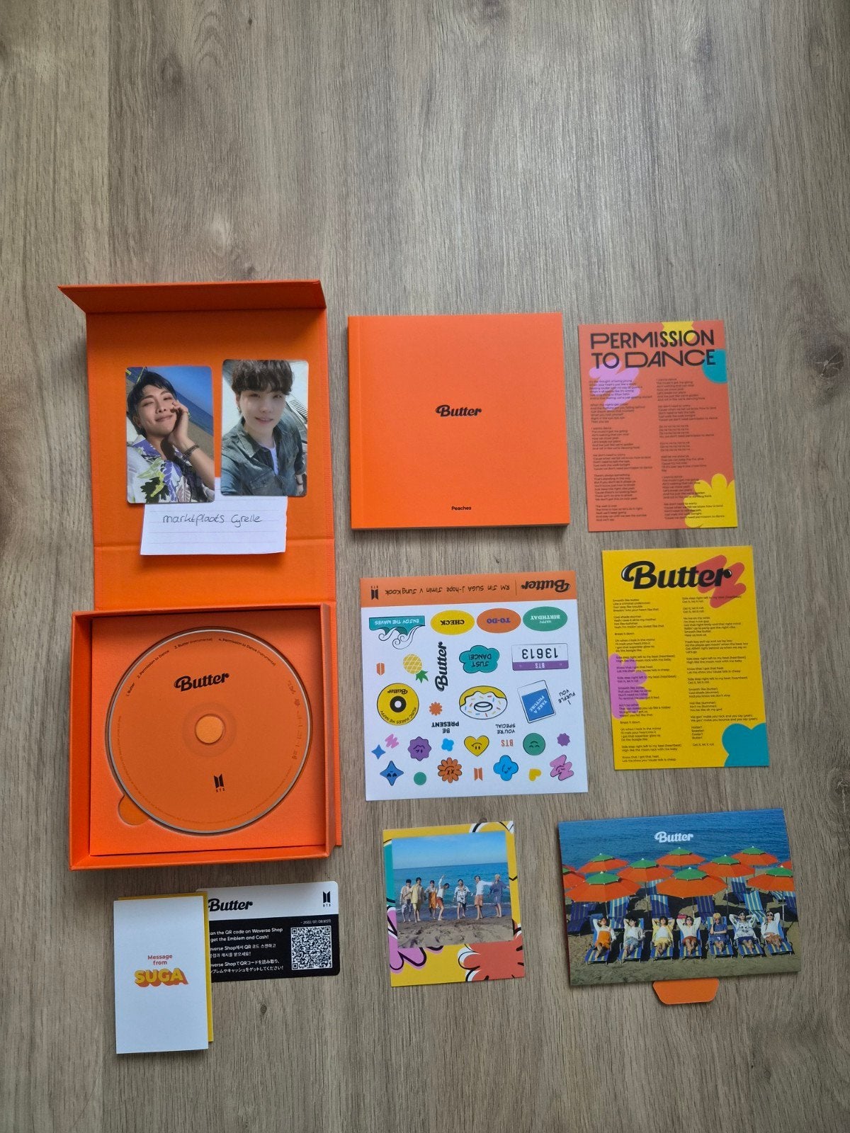 BTS Butter Peaches Album (met weverse pre order bonus), Ophalen of Verzenden, Zo goed als nieuw, Album, Inclusief boekje