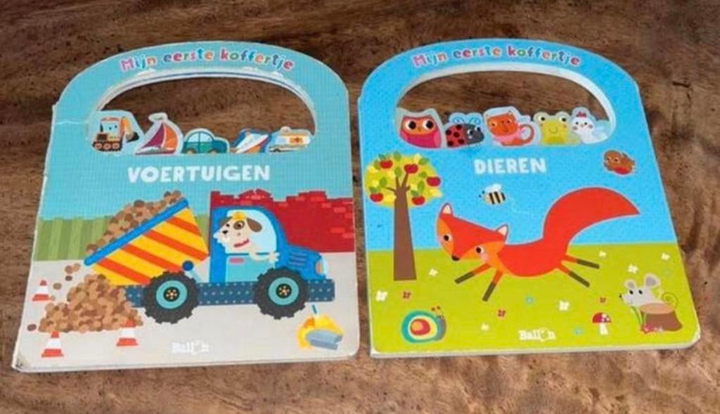 Leesboekjes 2x ‘voertuigen en dieren’, Ophalen of Verzenden, Zo goed als nieuw, Uitklap-, Voel- of Ontdekboek, 1 tot 2 jaar